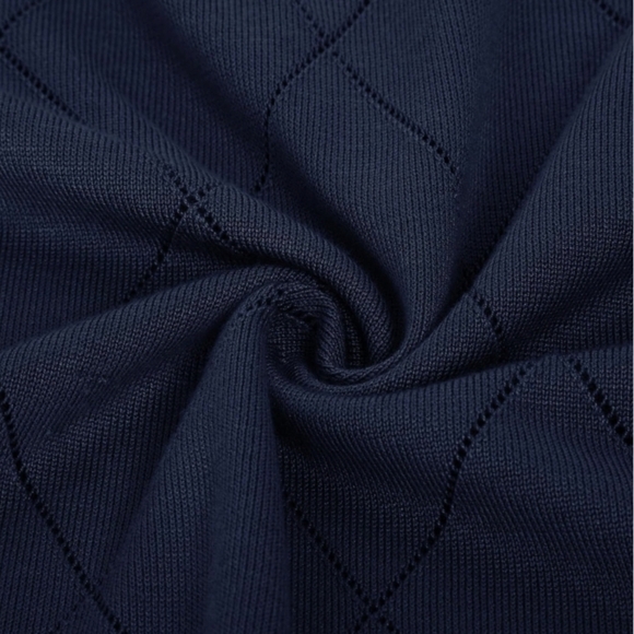 JACK SMITH Pullover Sweater Long Sleeve Argyle Quarter Zipper Collar Size S - Picture 4 of 11